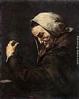 Jusepe de Ribera An Old Money-Lender painting